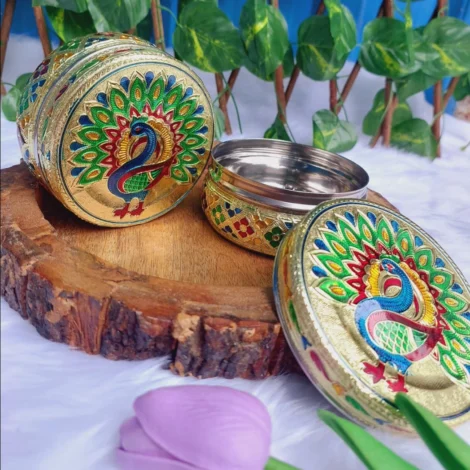 Meenakari Steel Box